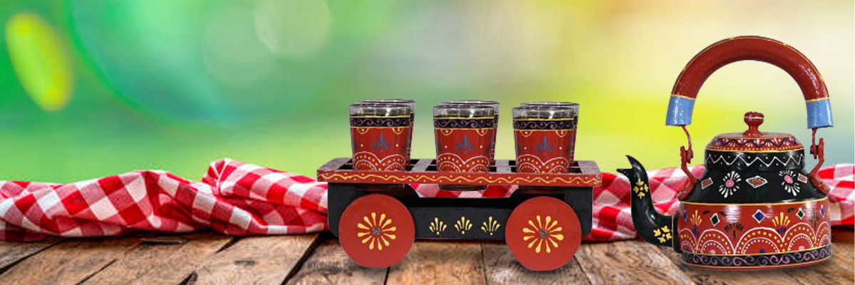 Extraordinary Hand painted Tea Kettles for Chai & Handicraft Lovers